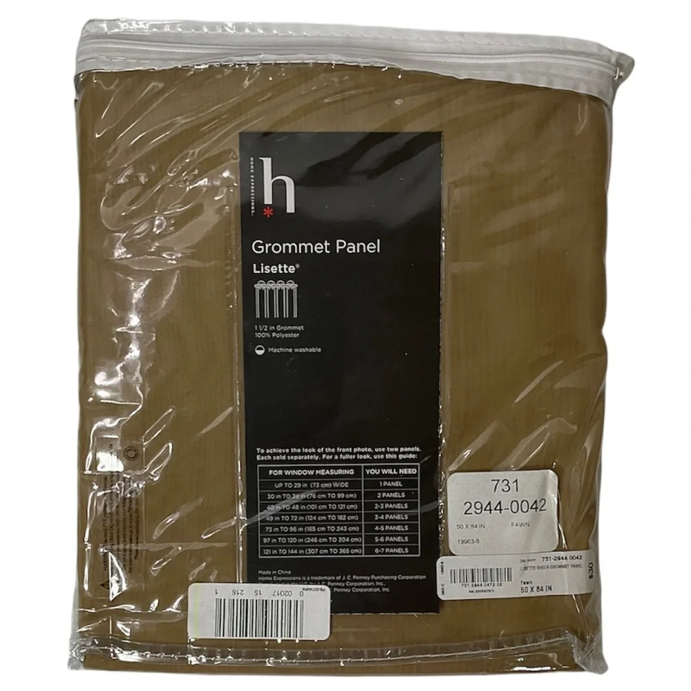 Curtains Sheers Bundle Drapery Grommet Top Panel Window Treatment Covering